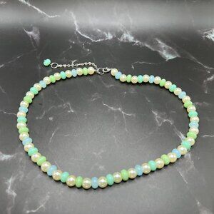 Pearls and Pastels Beaded Choker Necklace